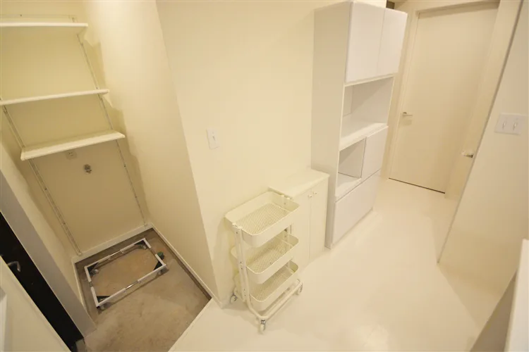 玄関と洗濯機置き場